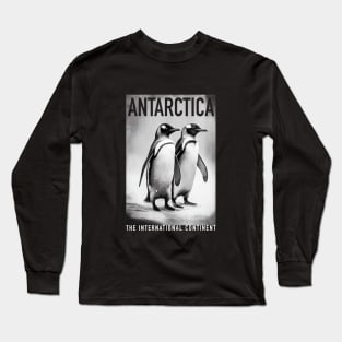 Antarctica Penguins Icebergs Long Sleeve T-Shirt